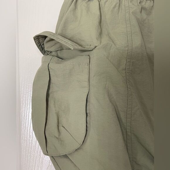 Honey & Sparkle Big Girls Bubble Nylon Sage Skirt size M - Picture 3 of 7